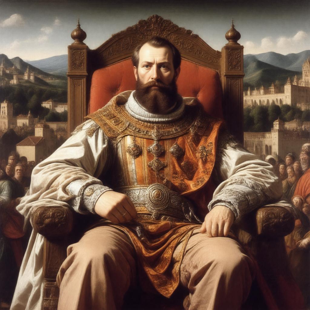 AI-created image of King Philip II of Spain