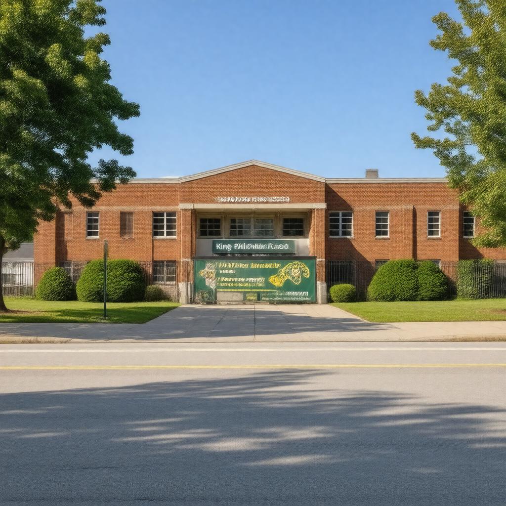 AI-created image of King Philip Regional Middle School