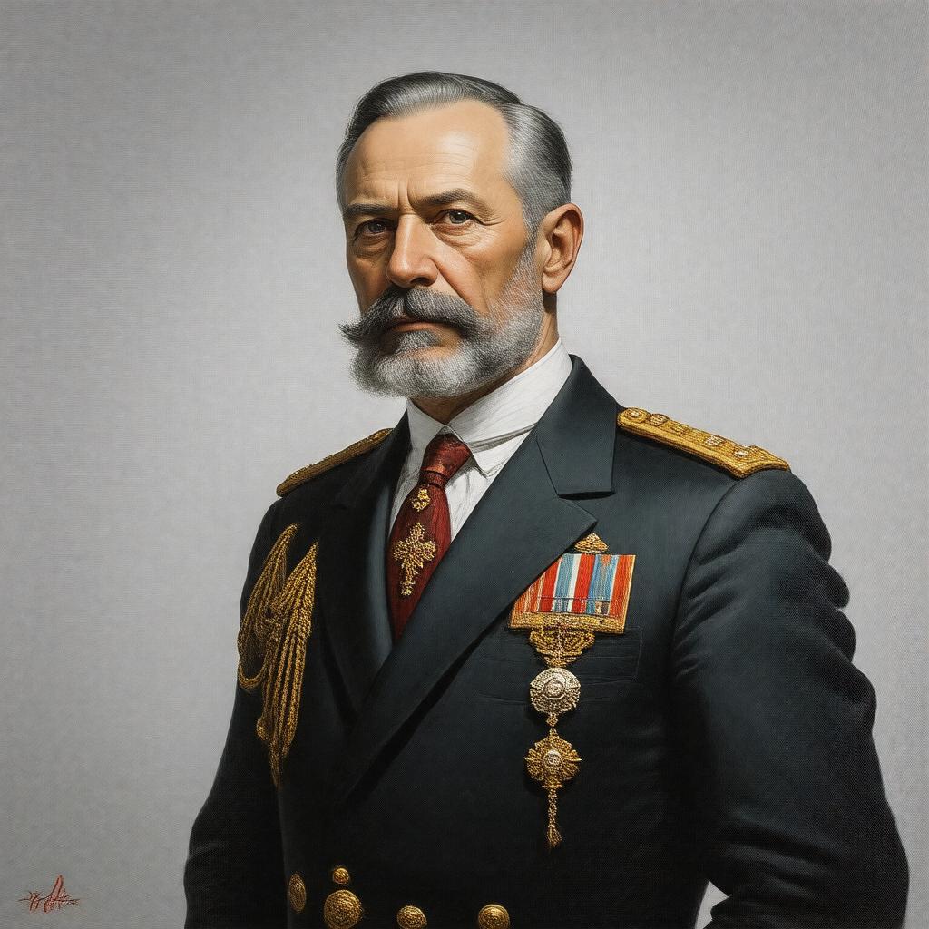 AI-created image of King Simeon II of Bulgaria