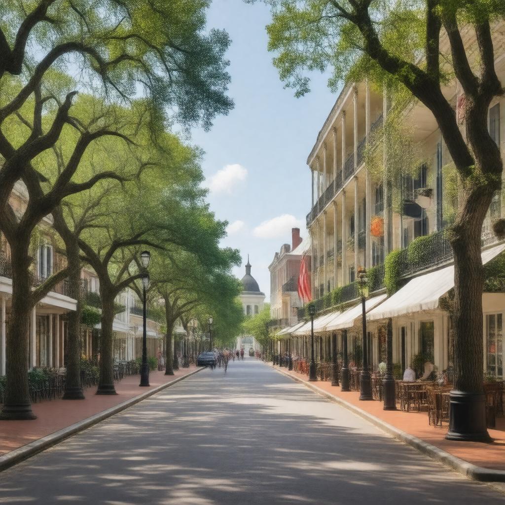 AI-created image of King Street, Charleston, South Carolina