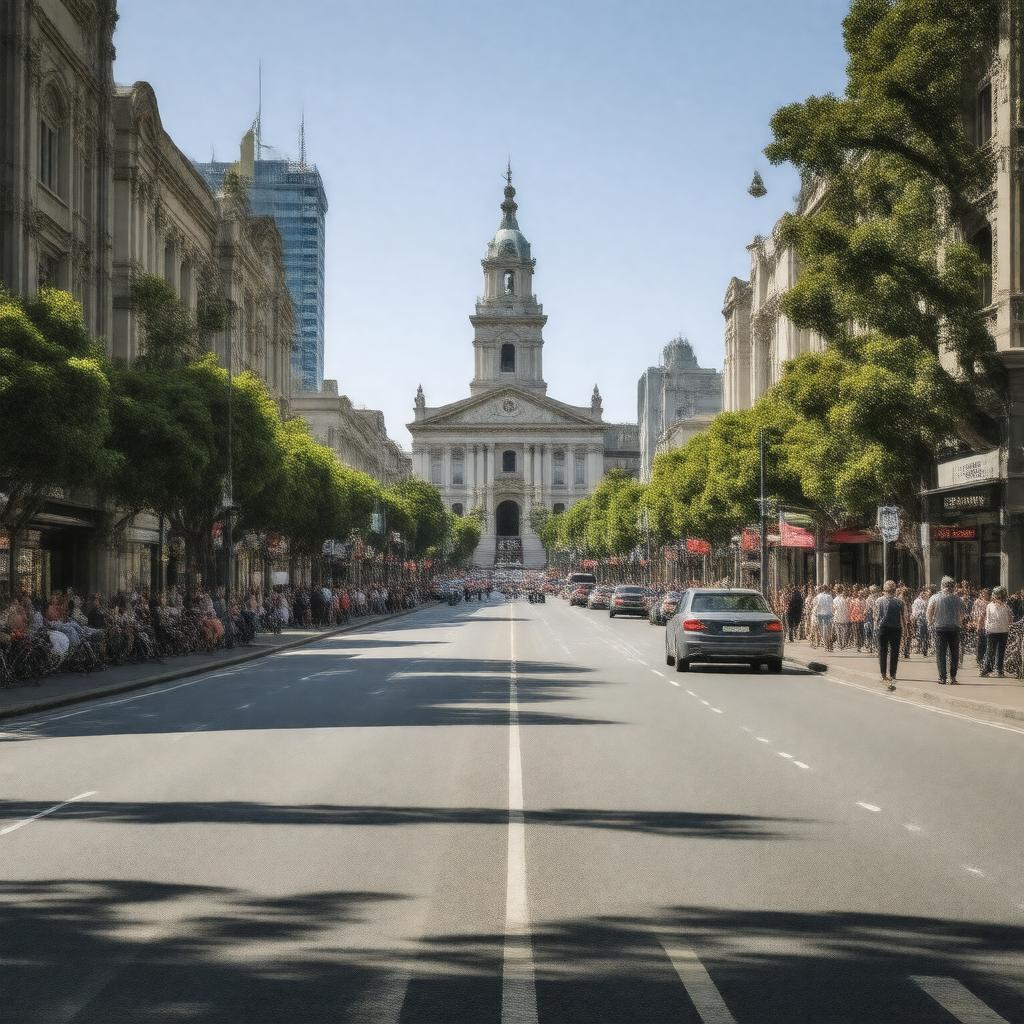 AI-created image of King Street, Sydney