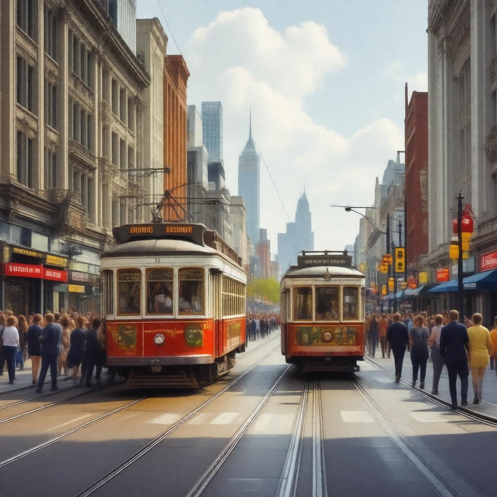 AI-created image of King Street, Toronto