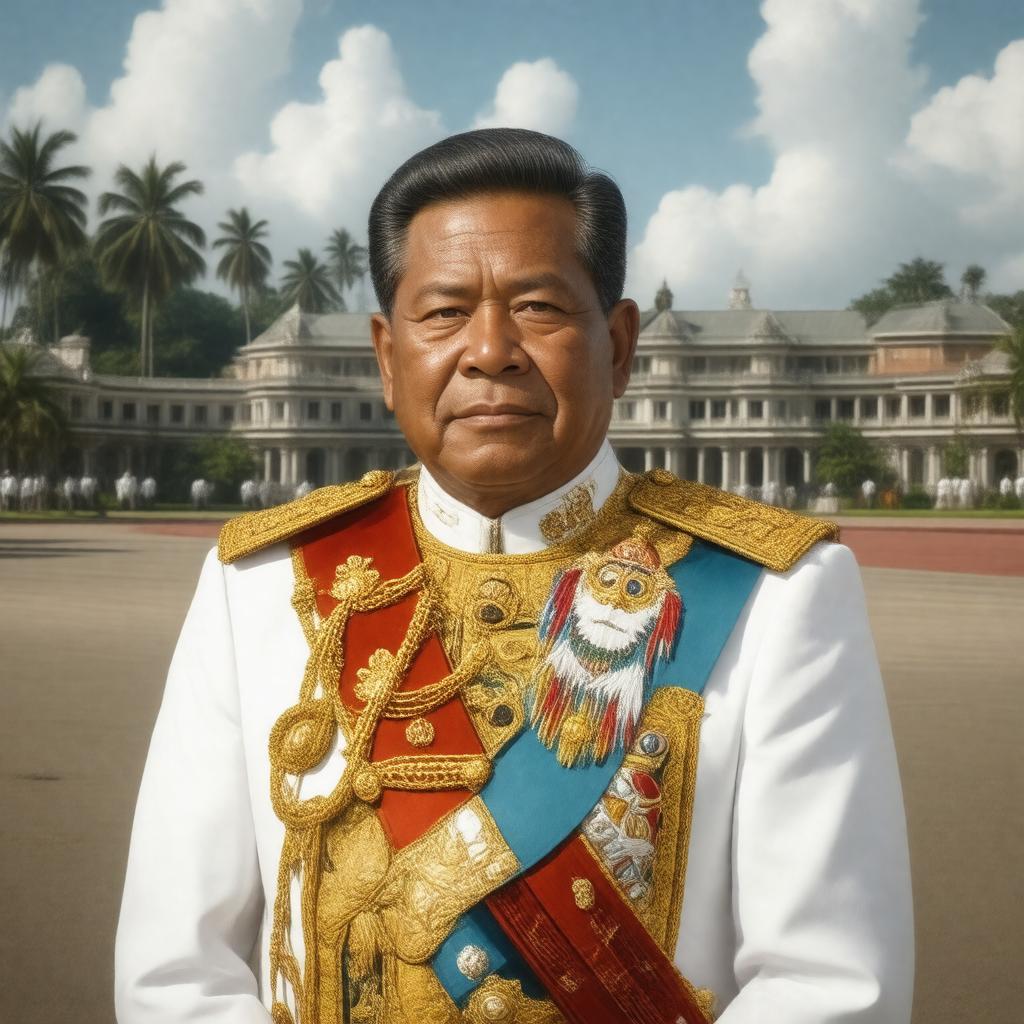 AI-created image of King Tupou VI