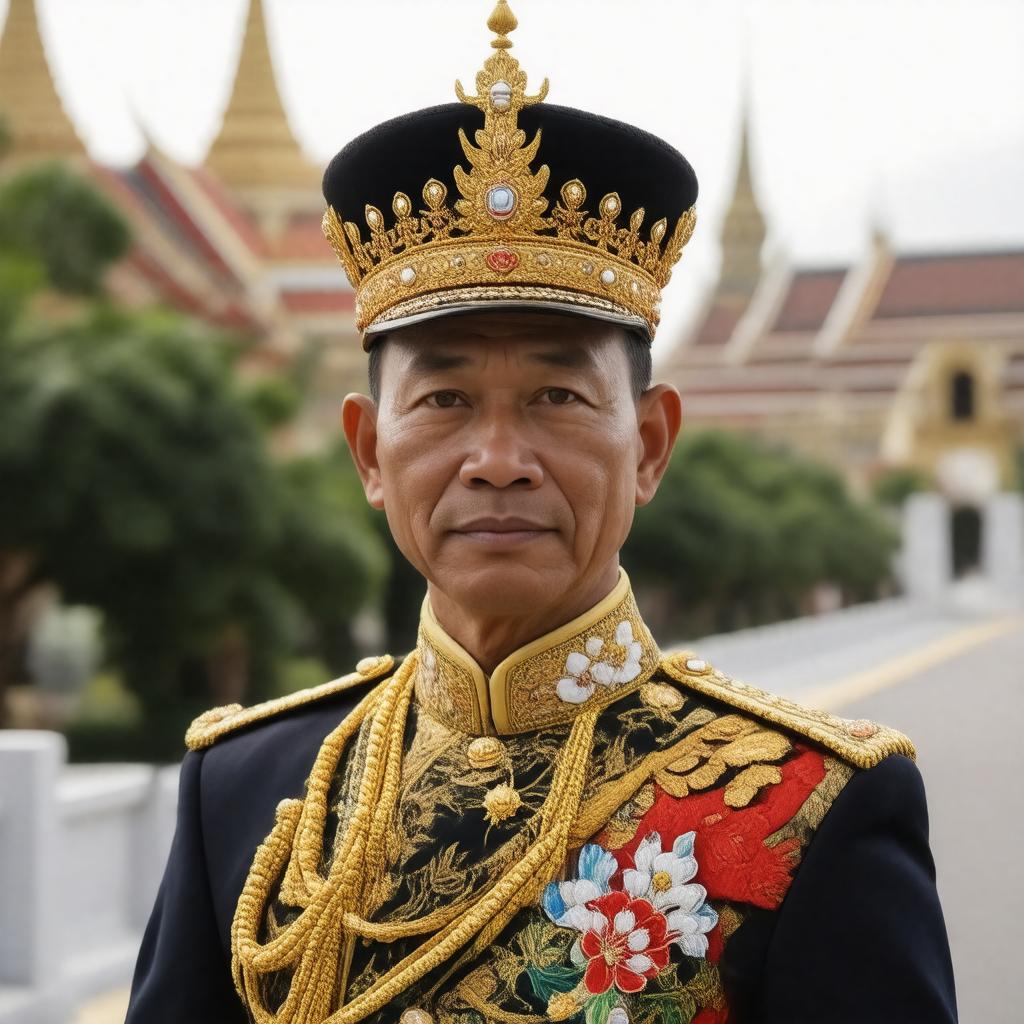 AI-created image of King Vajiralongkorn