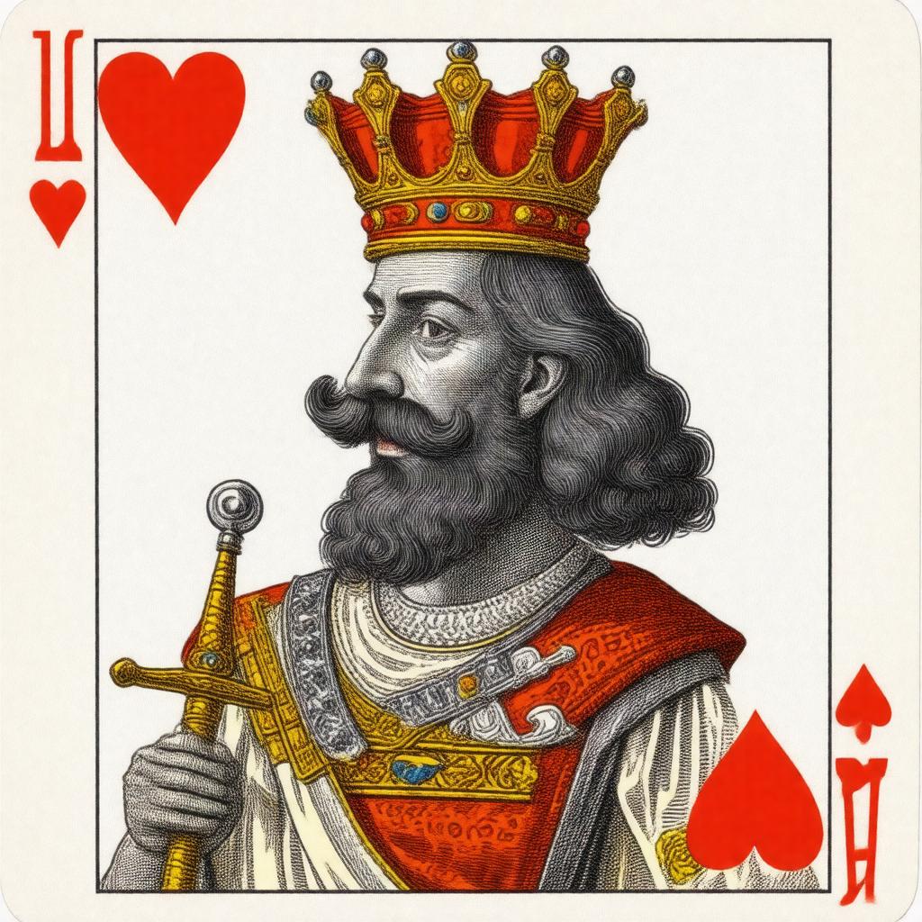 Click to view larger image AI-created image of King of Hearts