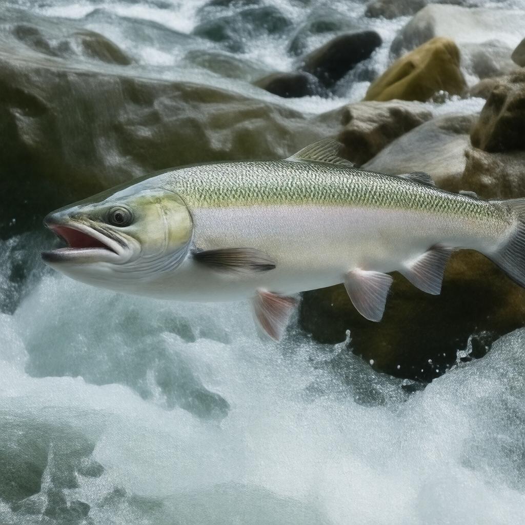 AI-created image of King salmon