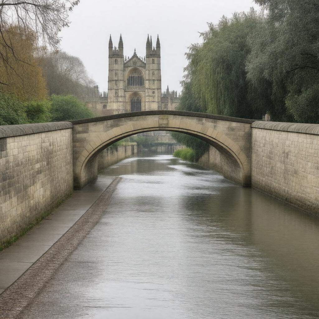 Click to view larger image AI-created image of King's College Bridge