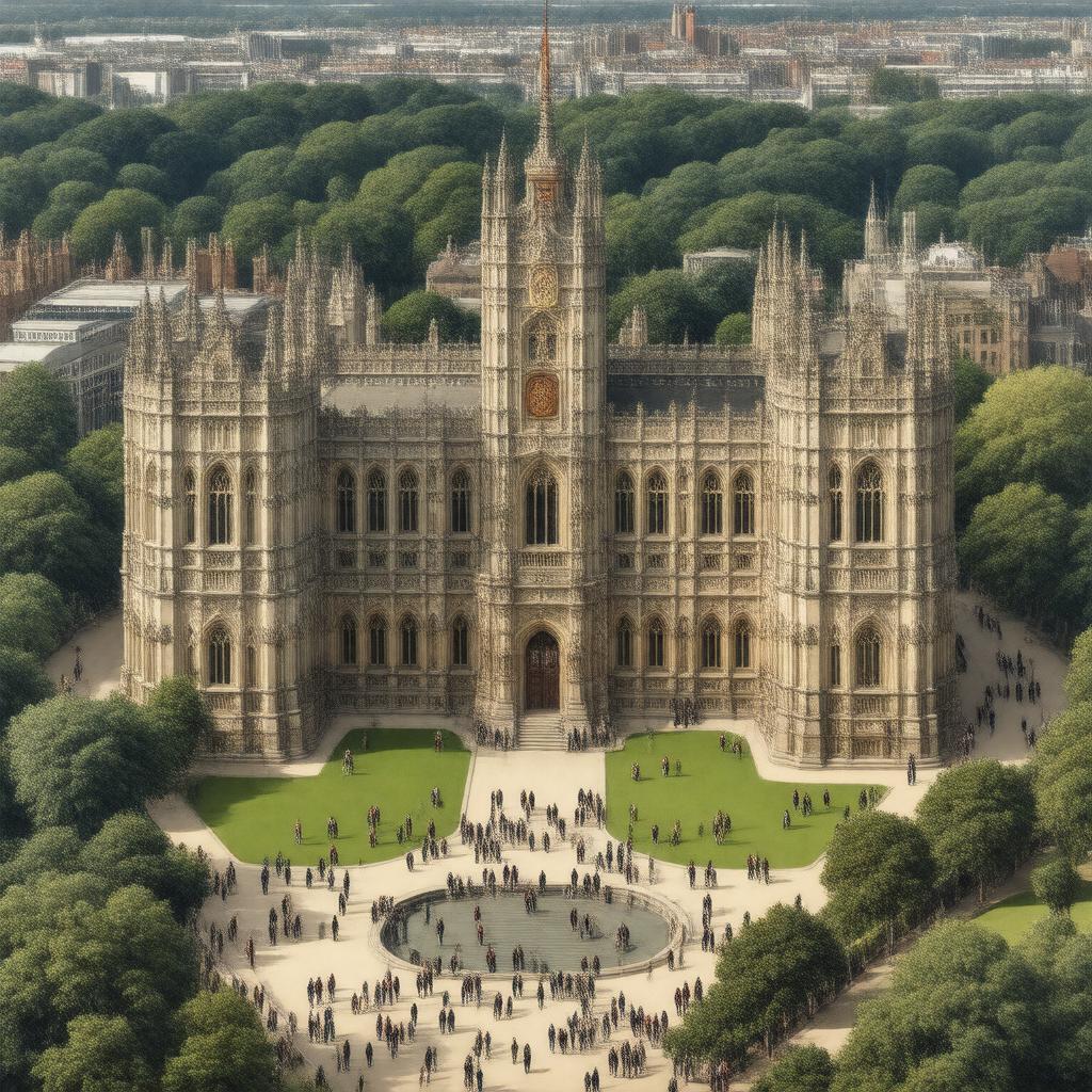 AI-created image of King's College London
