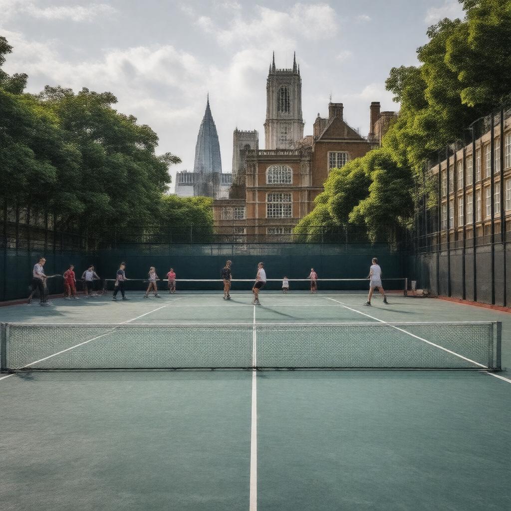 AI-created image of King's College London Badminton Club