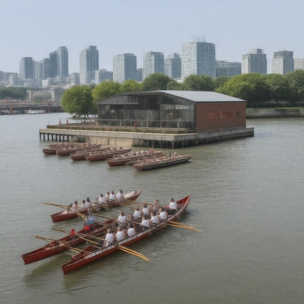 AI-created image of King's College London Boat Club