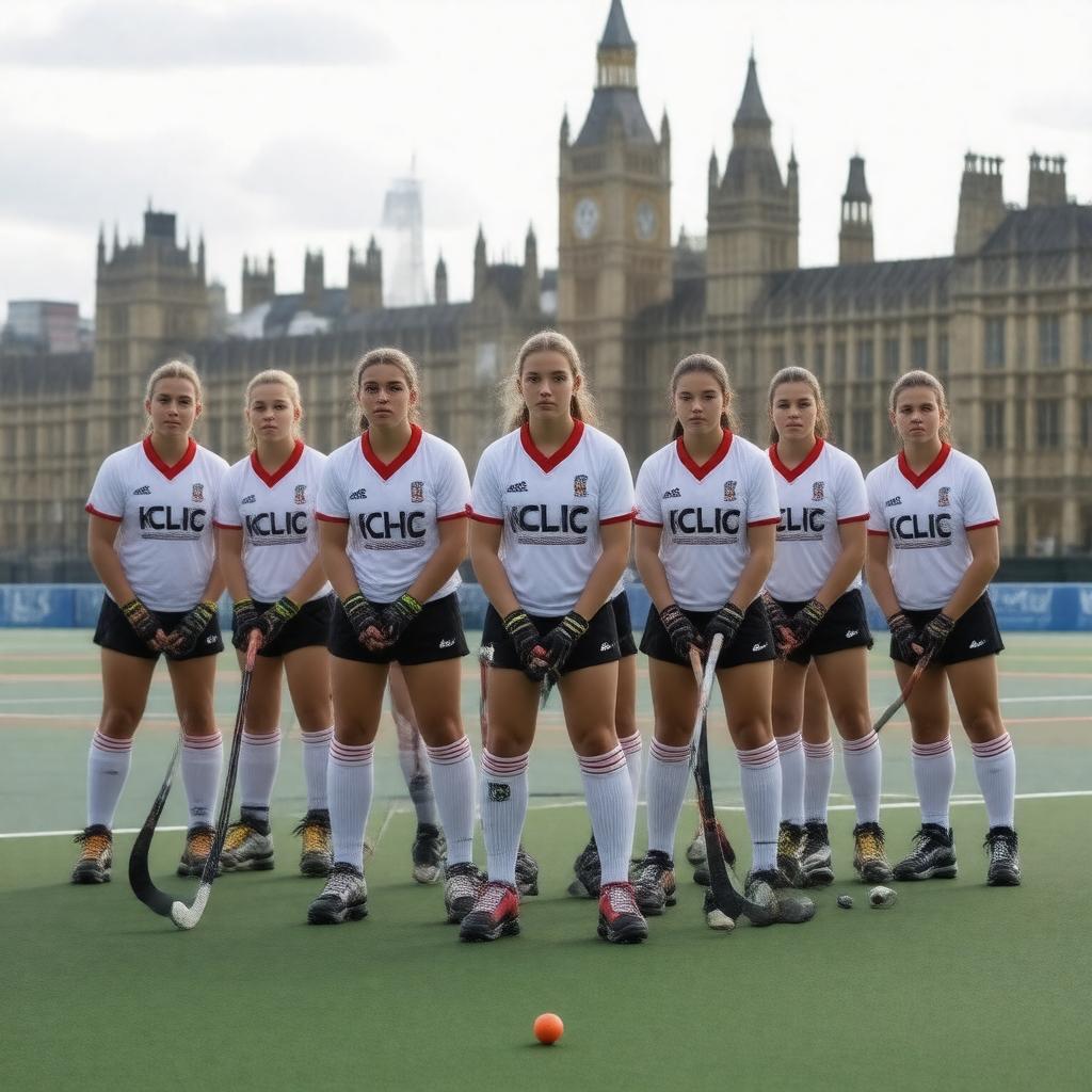 AI-created image of King's College London Hockey Club