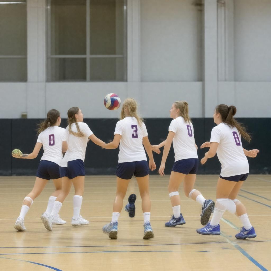Click to view larger image AI-created image of King's College London Netball Club