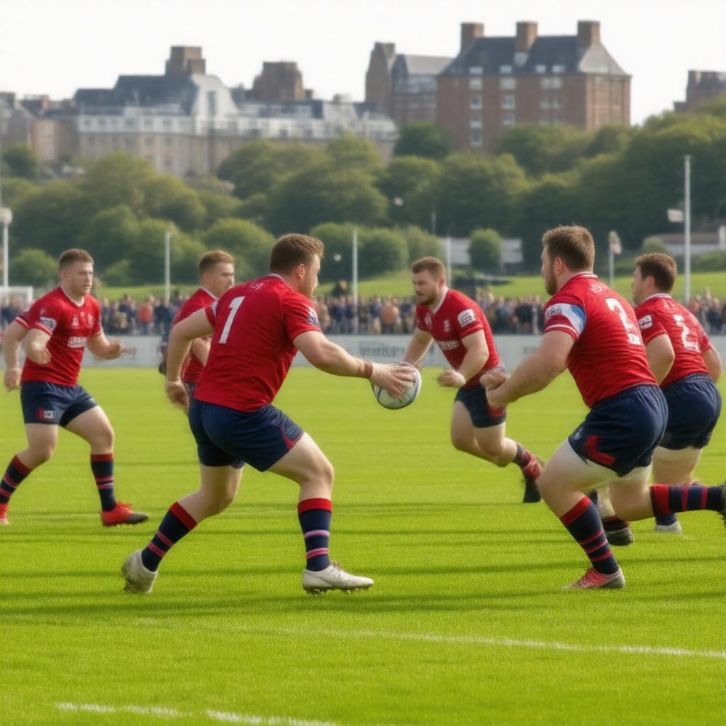 AI-created image of King's College London RFC