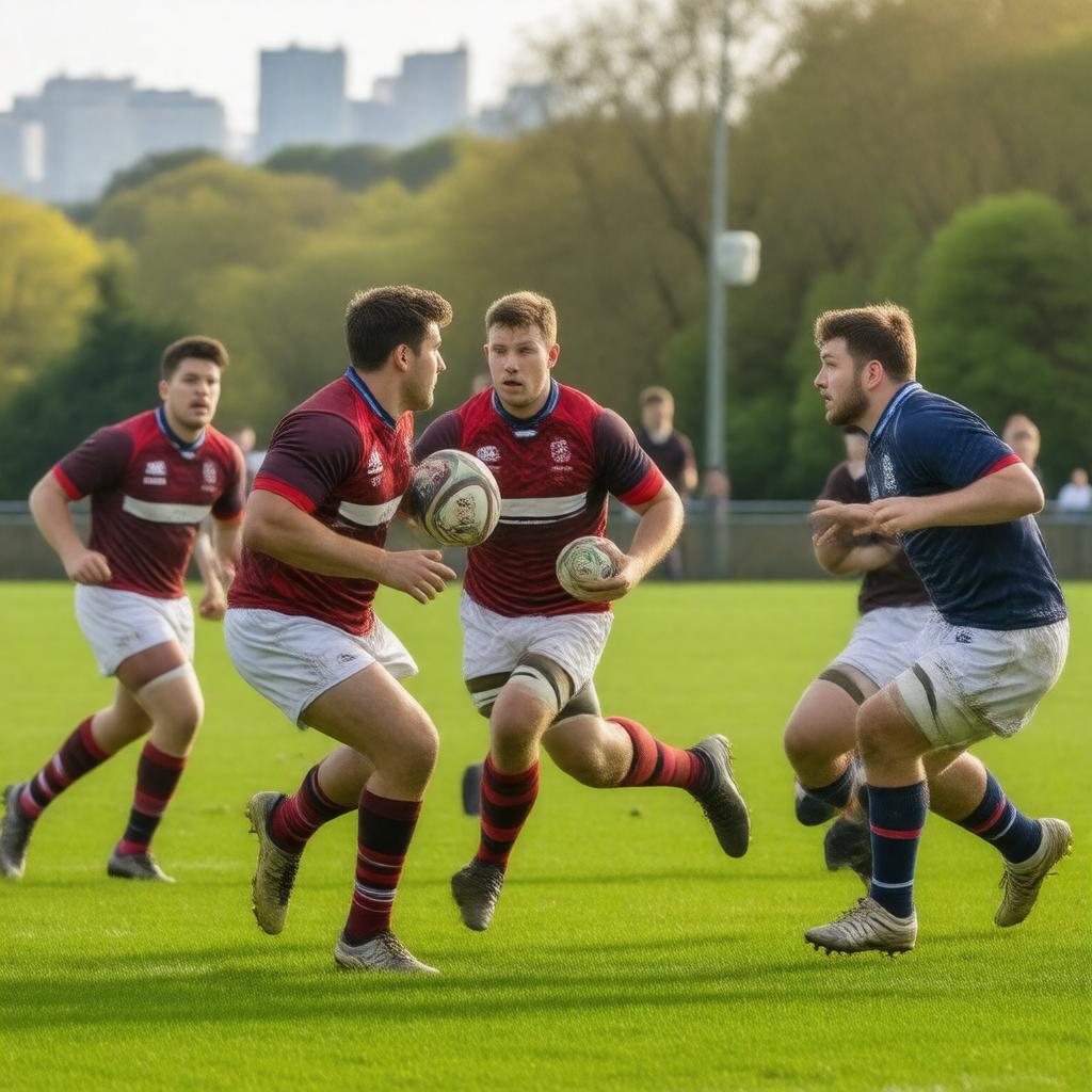 AI-created image of King's College London Rugby Club