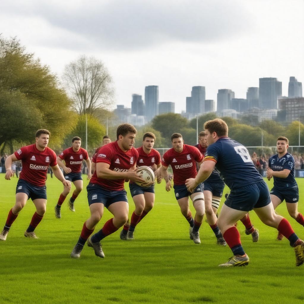 AI-created image of King's College London Rugby Football Club