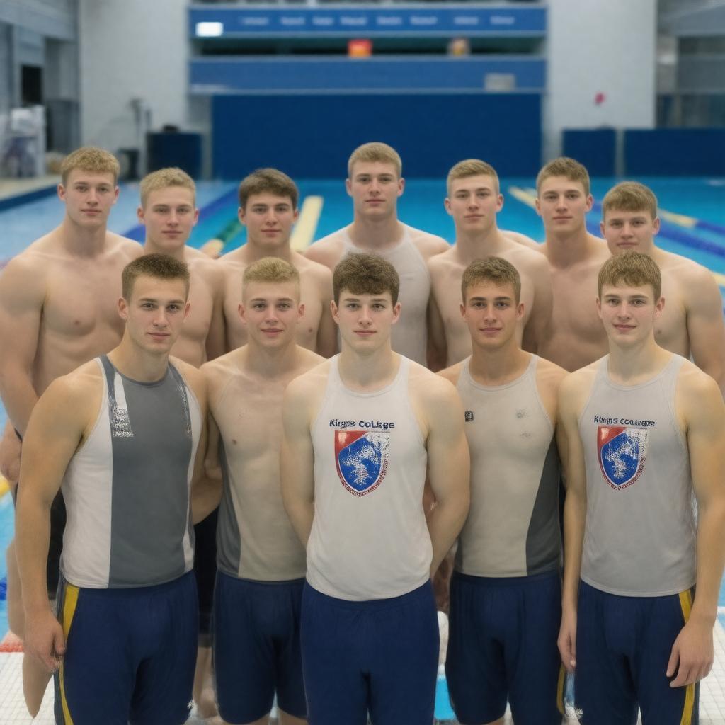 Click to view larger image AI-created image of King's College London Swimming Club
