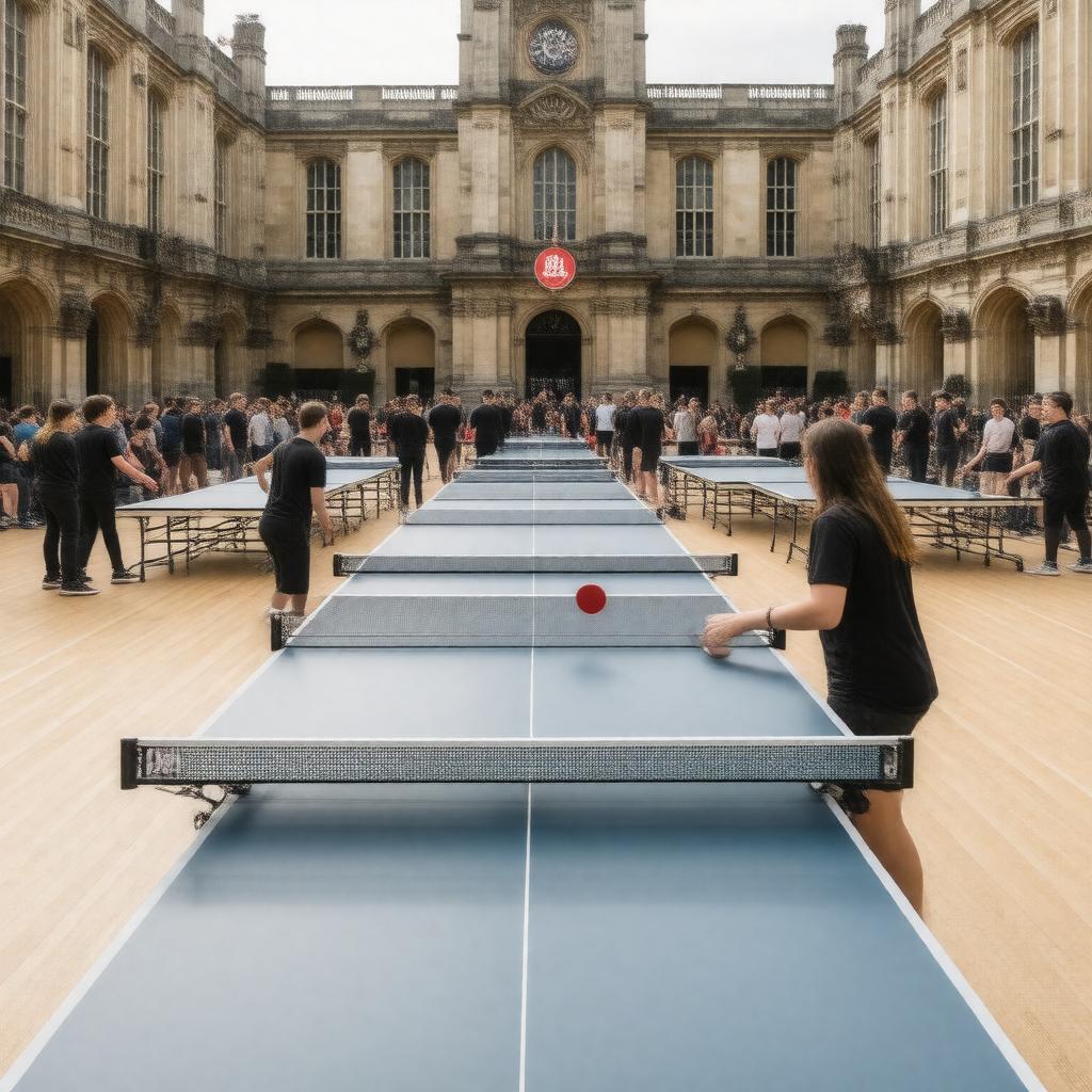 Click to view larger image AI-created image of King's College London Table Tennis Club