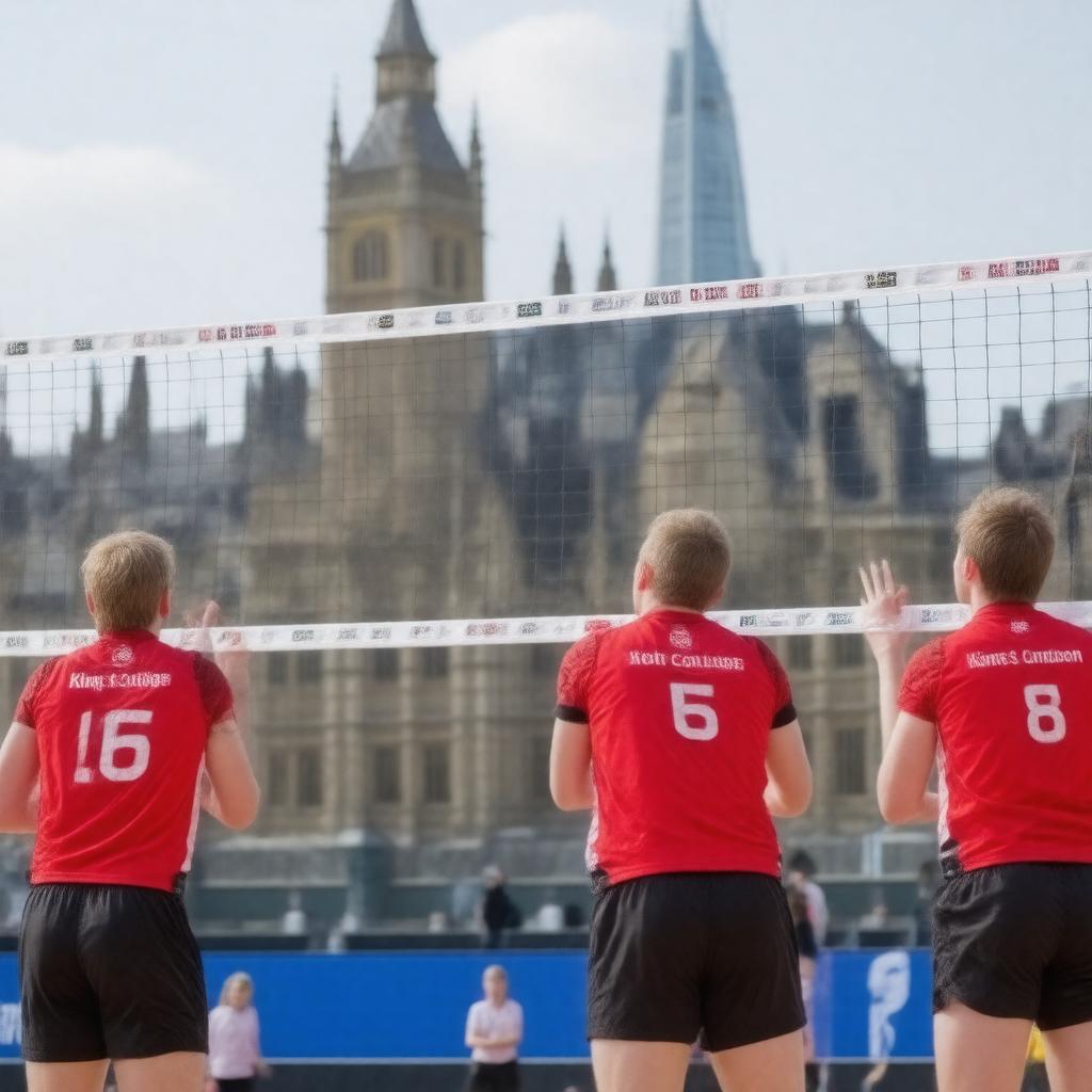 AI-created image of King's College London Volleyball Club