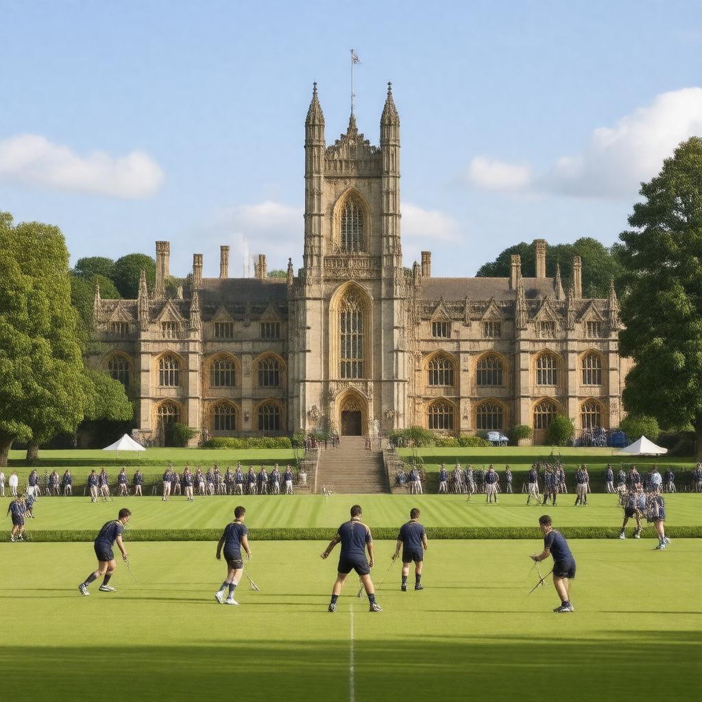 AI-created image of King's College, Taunton