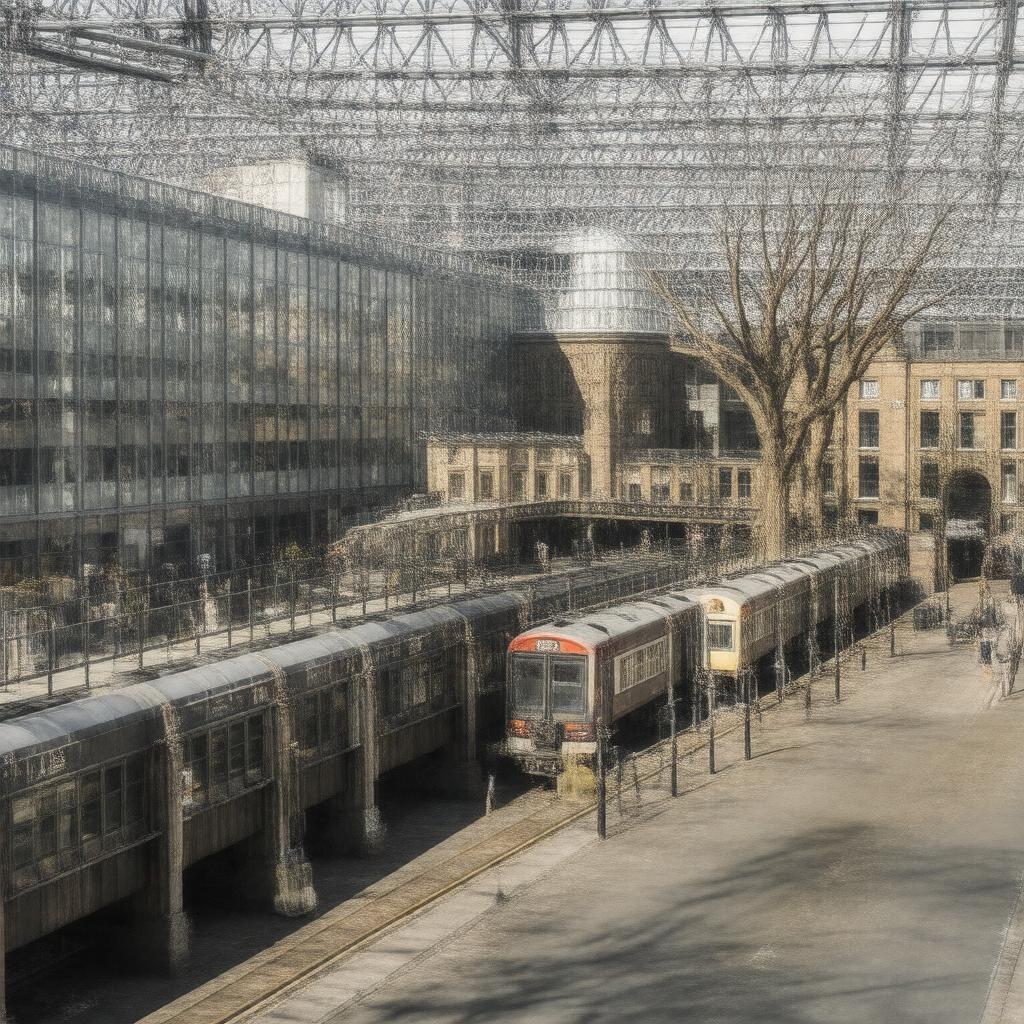 AI-created image of King's Cross, London