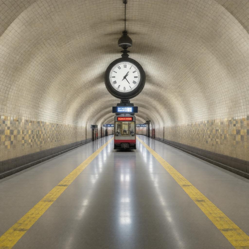 AI-created image of King's Cross St Pancras Underground Station