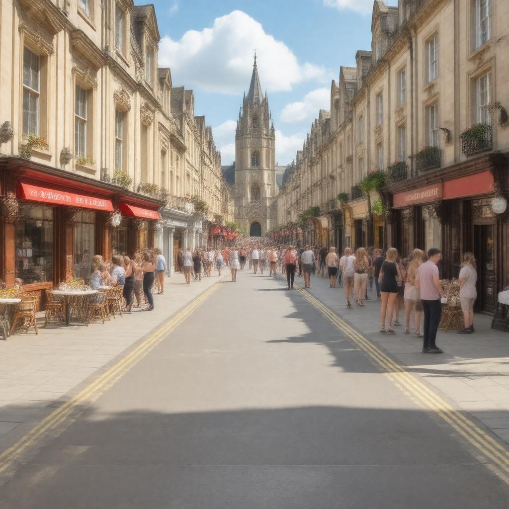 Click to view larger image AI-created image of King's Parade, Cambridge, CB2 1ST, United Kingdom