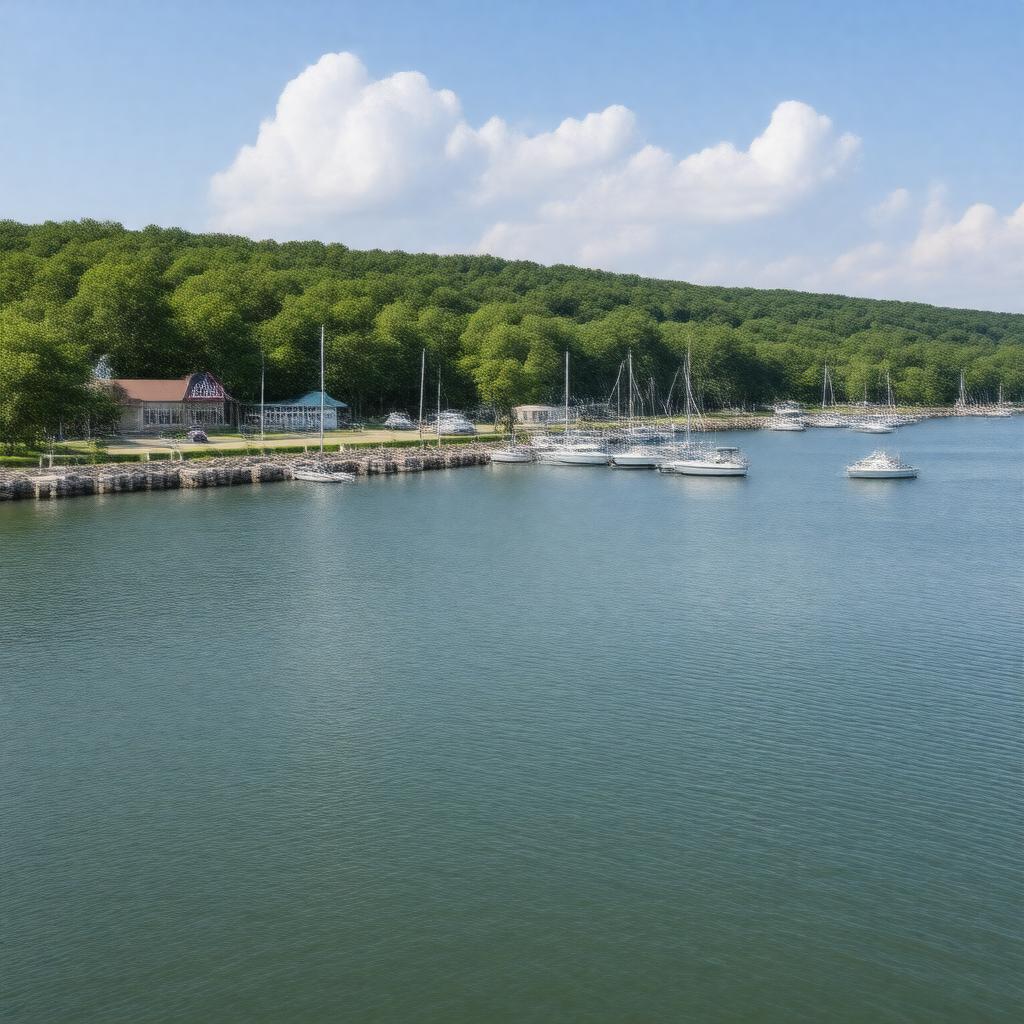 AI-created image of Kings River Marina