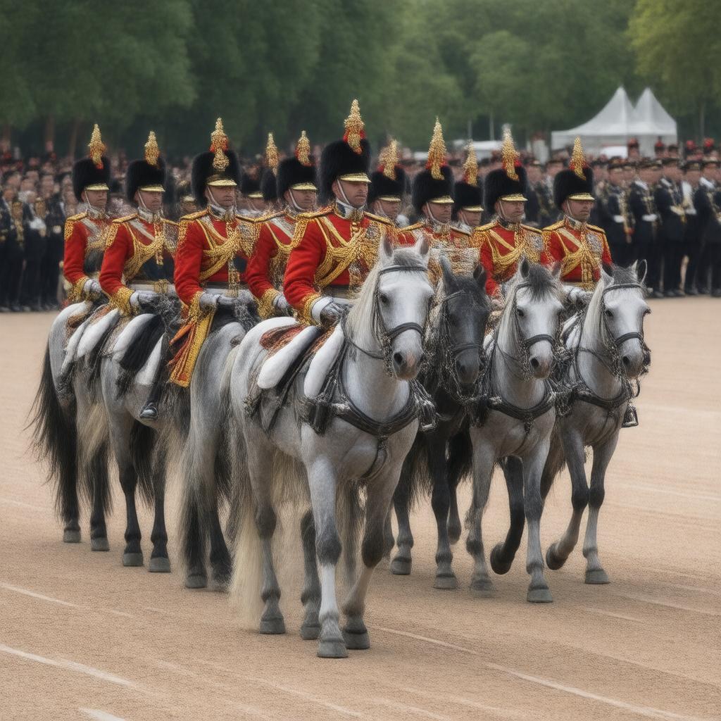 AI-created image of King's Troop Royal Horse Artillery