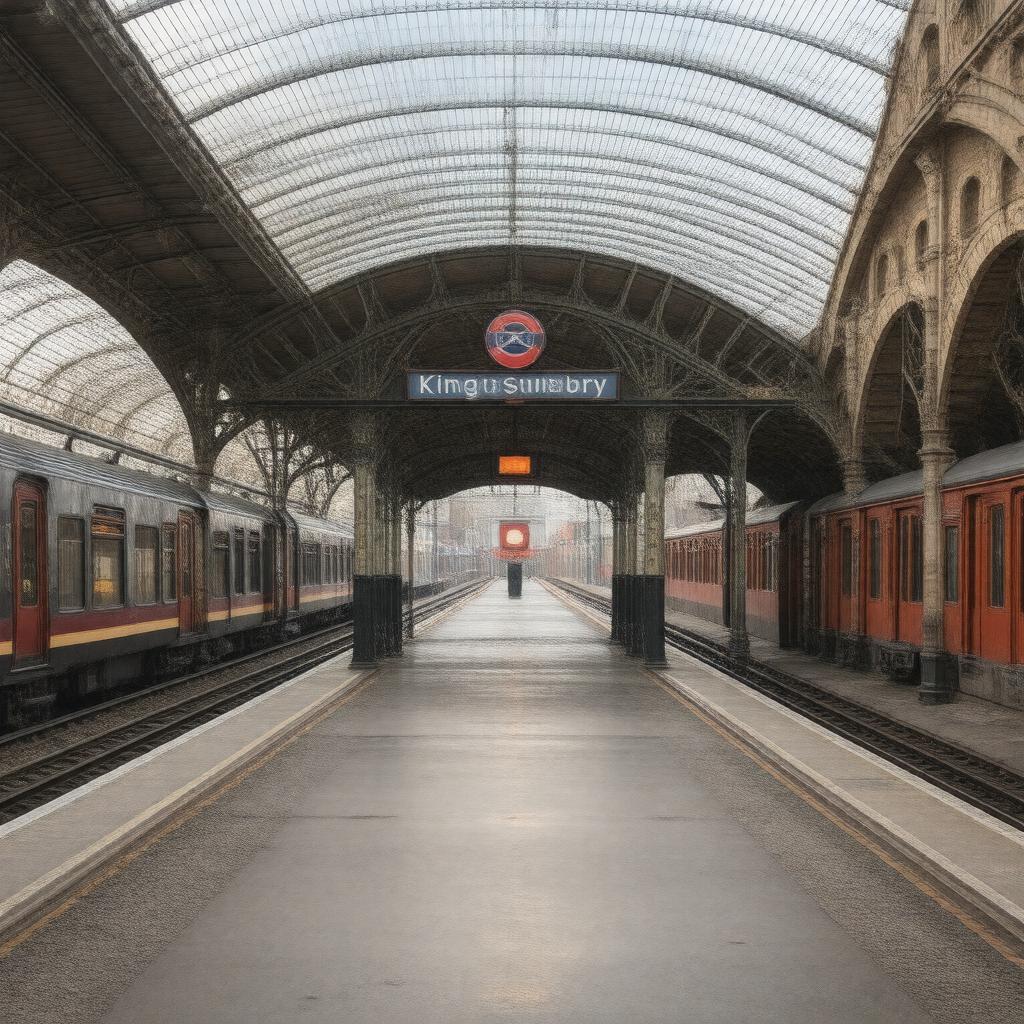 AI-created image of Kingsbury station