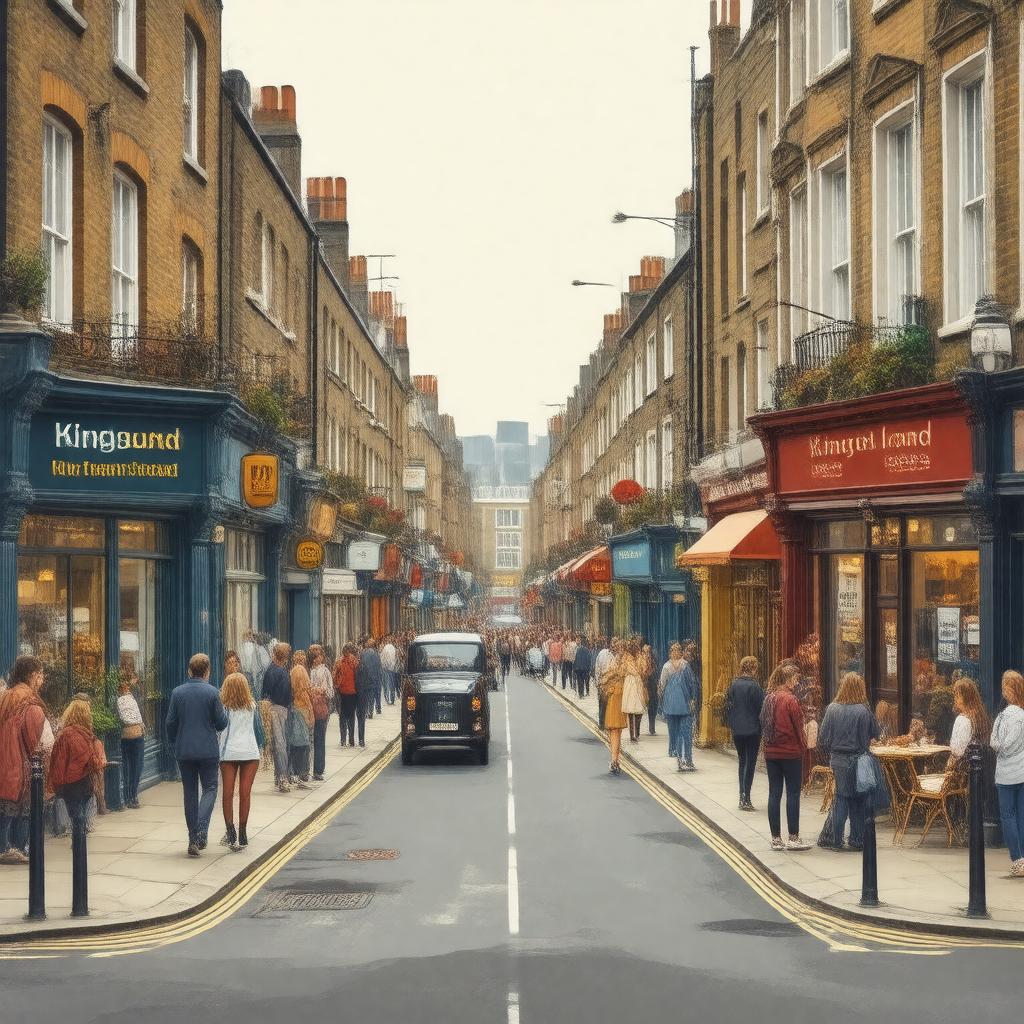 AI-created image of Kingsland Road