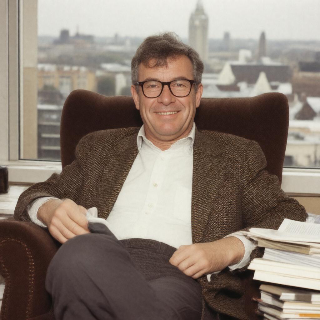 AI-created image of Kingsley Amis