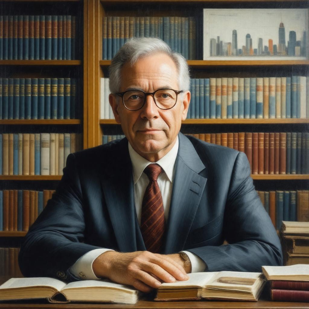 Click to view larger image AI-created image of Kingsley Davis