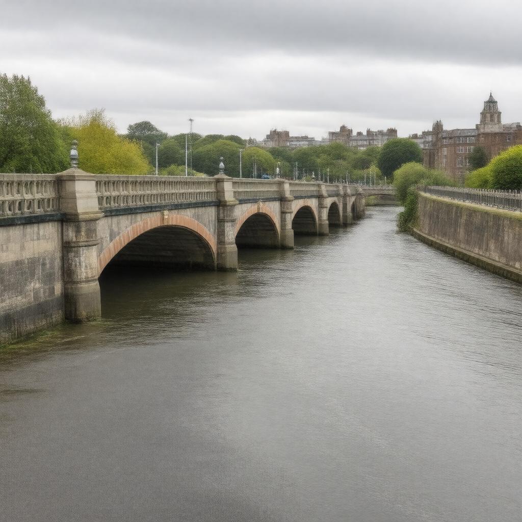 Click to view larger image AI-created image of Kingston Bridge