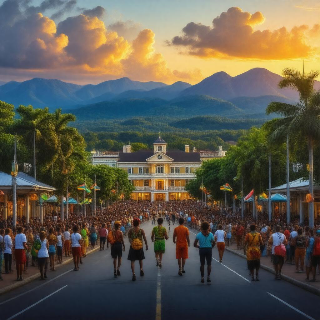 AI-created image of Kingston, Jamaica