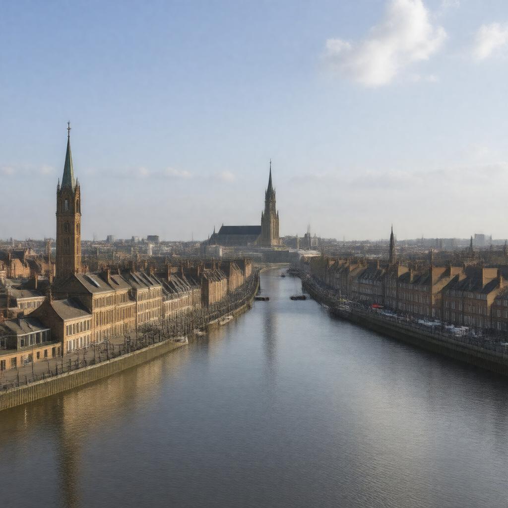 AI-created image of Kingston upon Hull, England