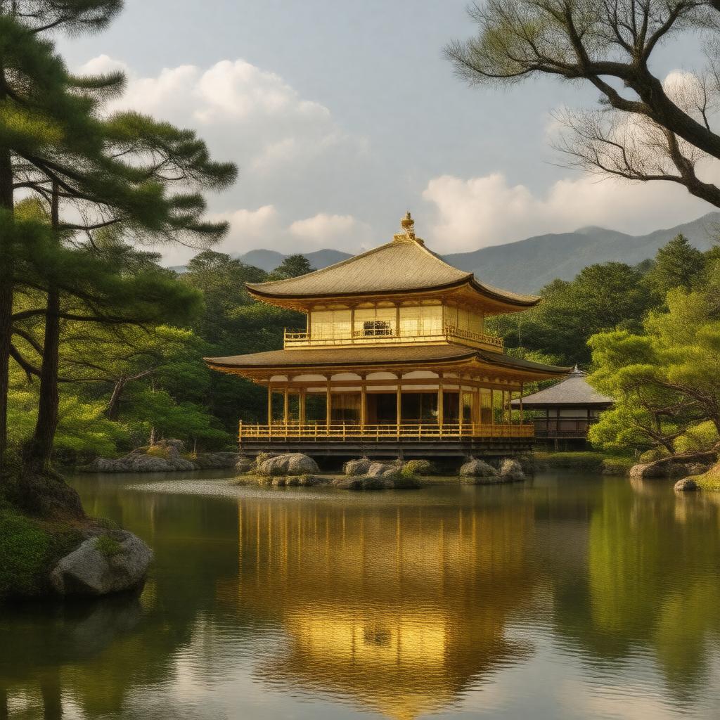 AI-created image of Kinkaku-ji