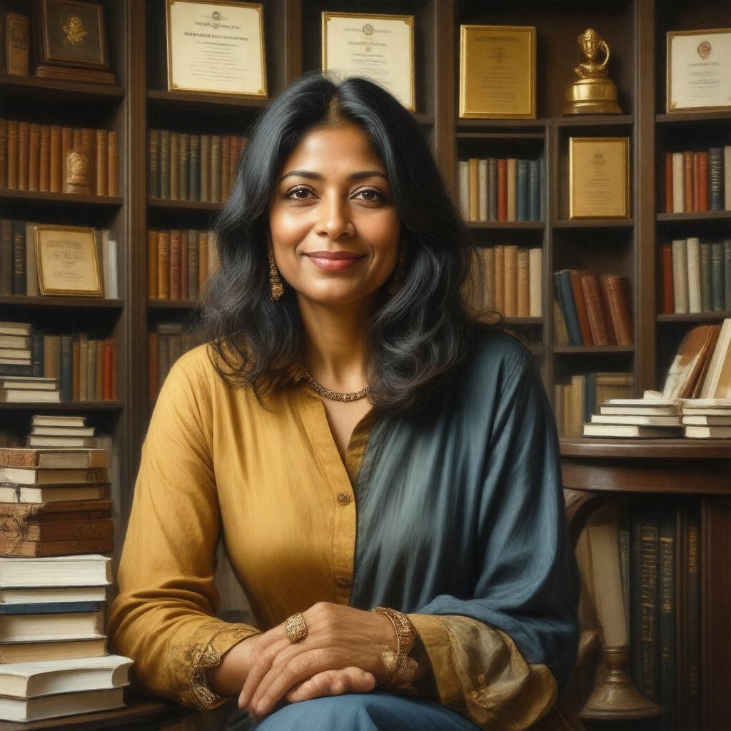 AI-created image of Kiran Desai