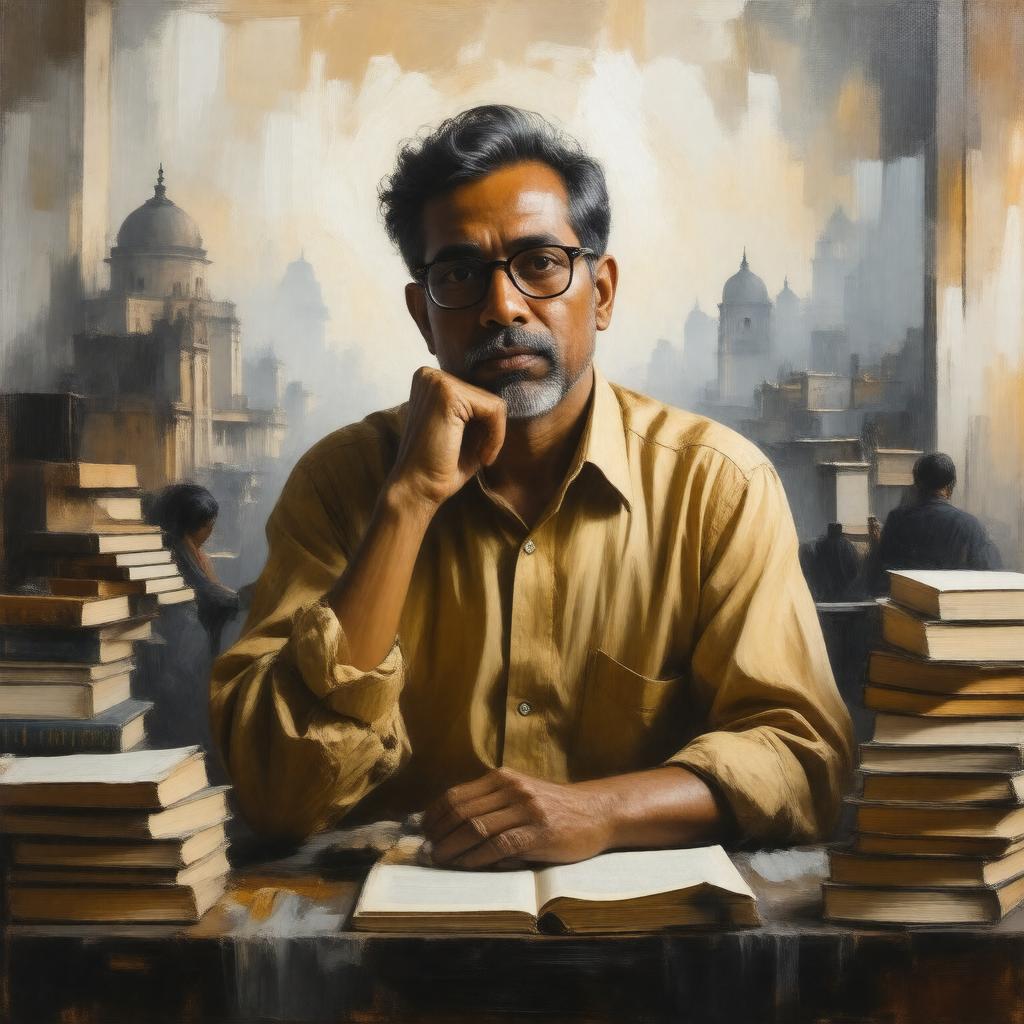 AI-created image of Kiran Nagarkar