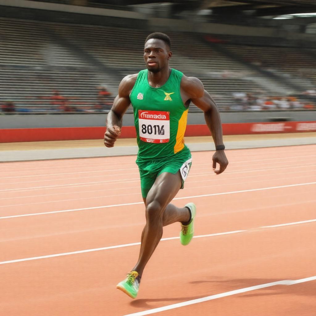 AI-created image of Kirani James