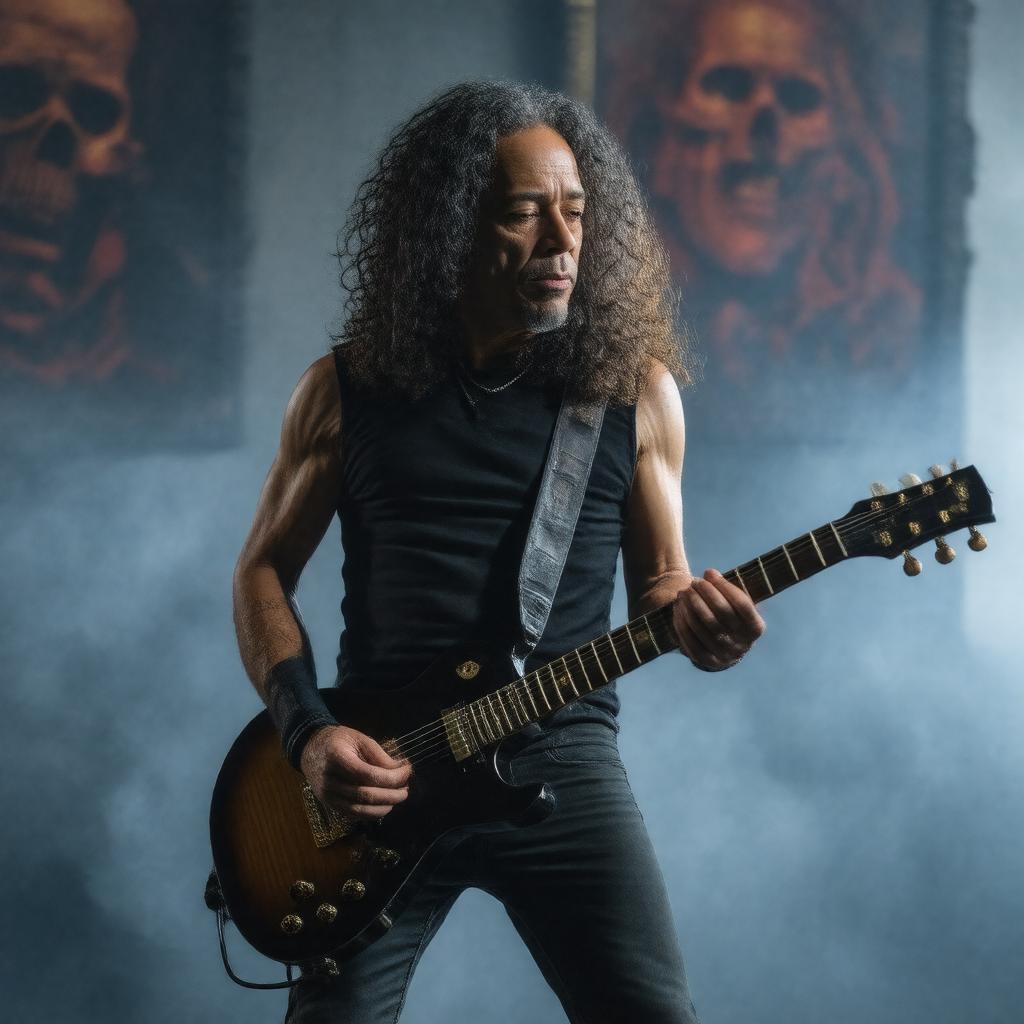 AI-created image of Kirk Hammett