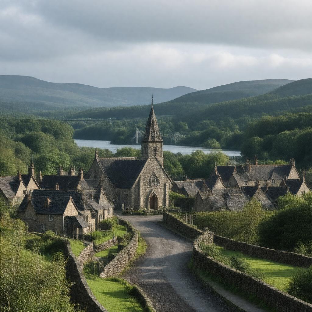 AI-created image of Kirkliston, Scotland