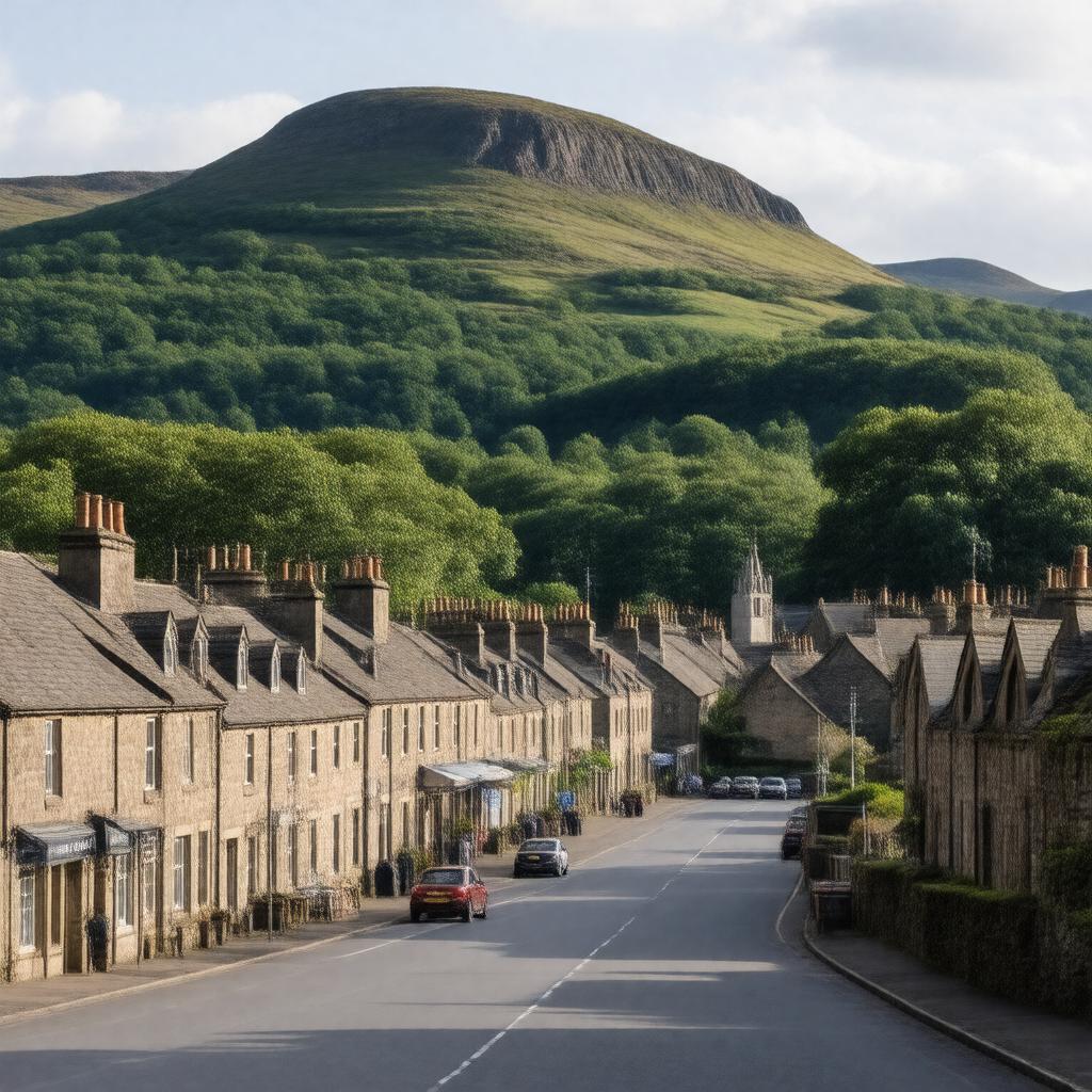 AI-created image of Kirriemuir, Angus, Scotland