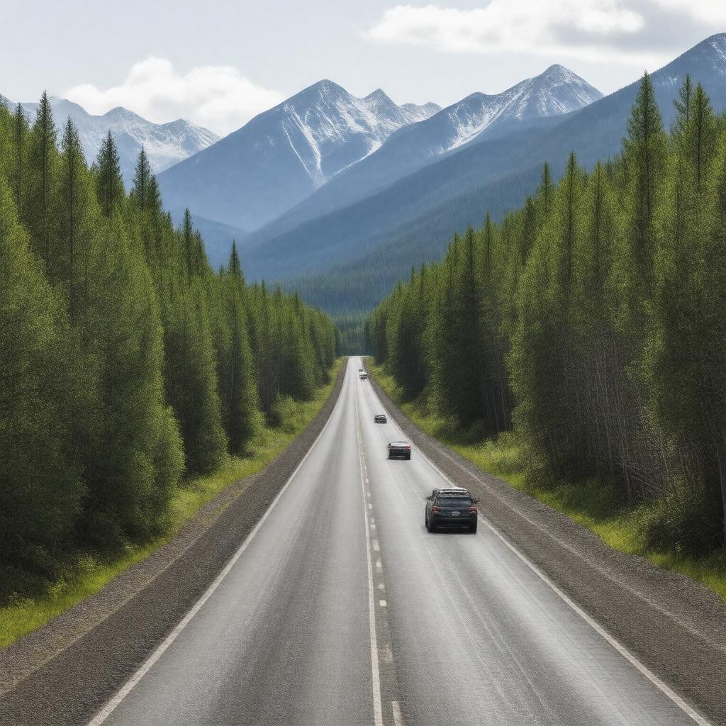 AI-created image of Klondike Highway