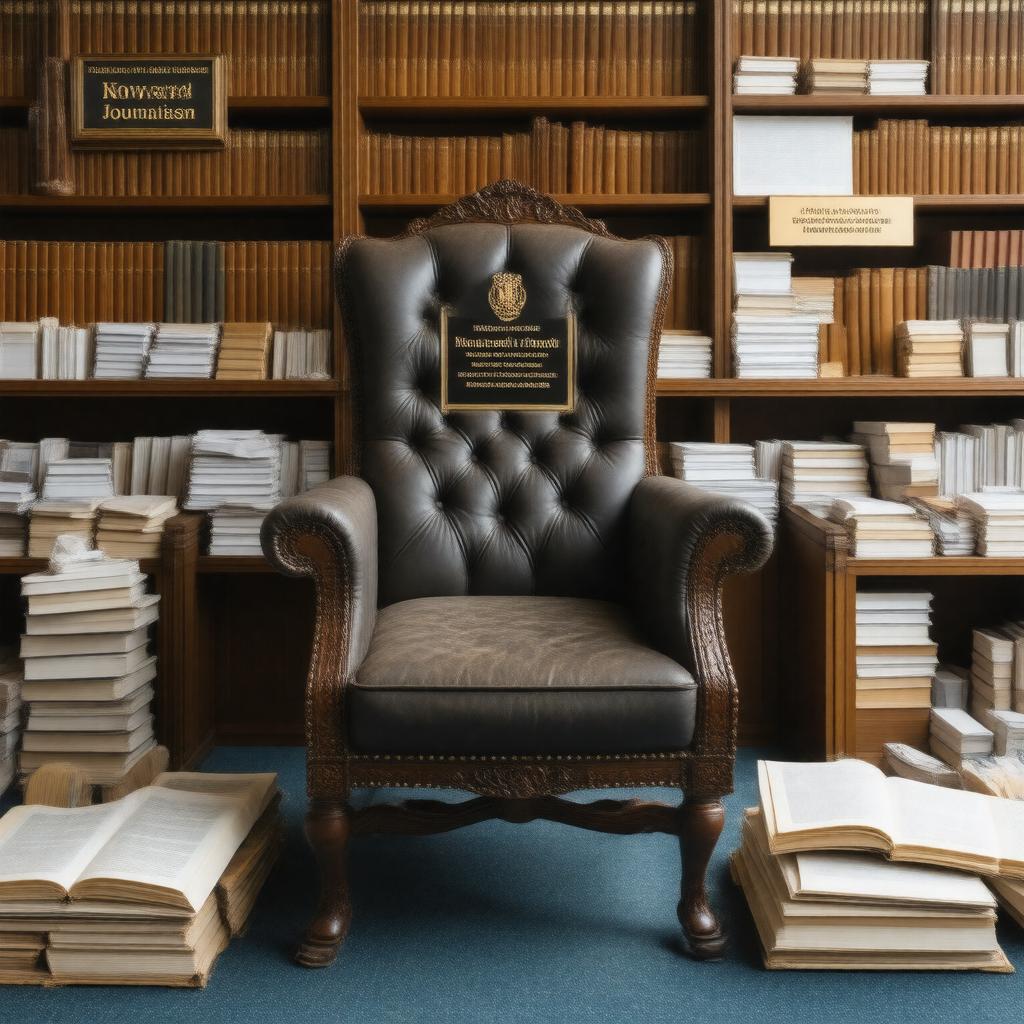 Click to view larger image AI-created image of Knight Chair in Race and Journalism at Howard University