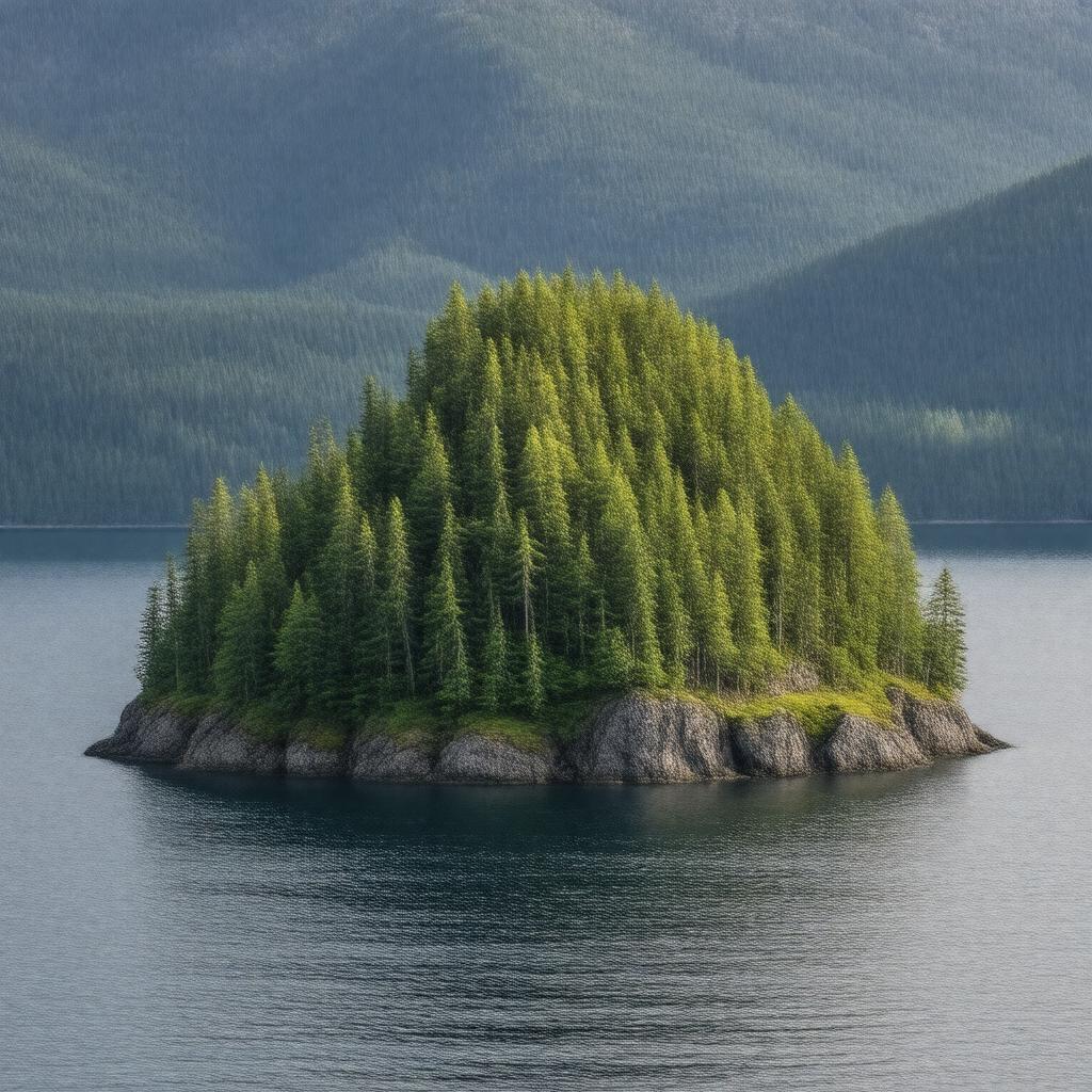 Click to view larger image AI-created image of Knight Island