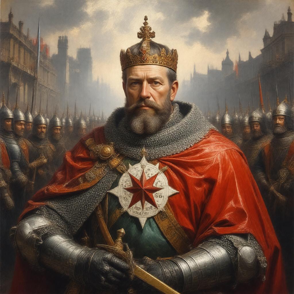 Click to view larger image AI-created image of Knight of the Order of St Patrick