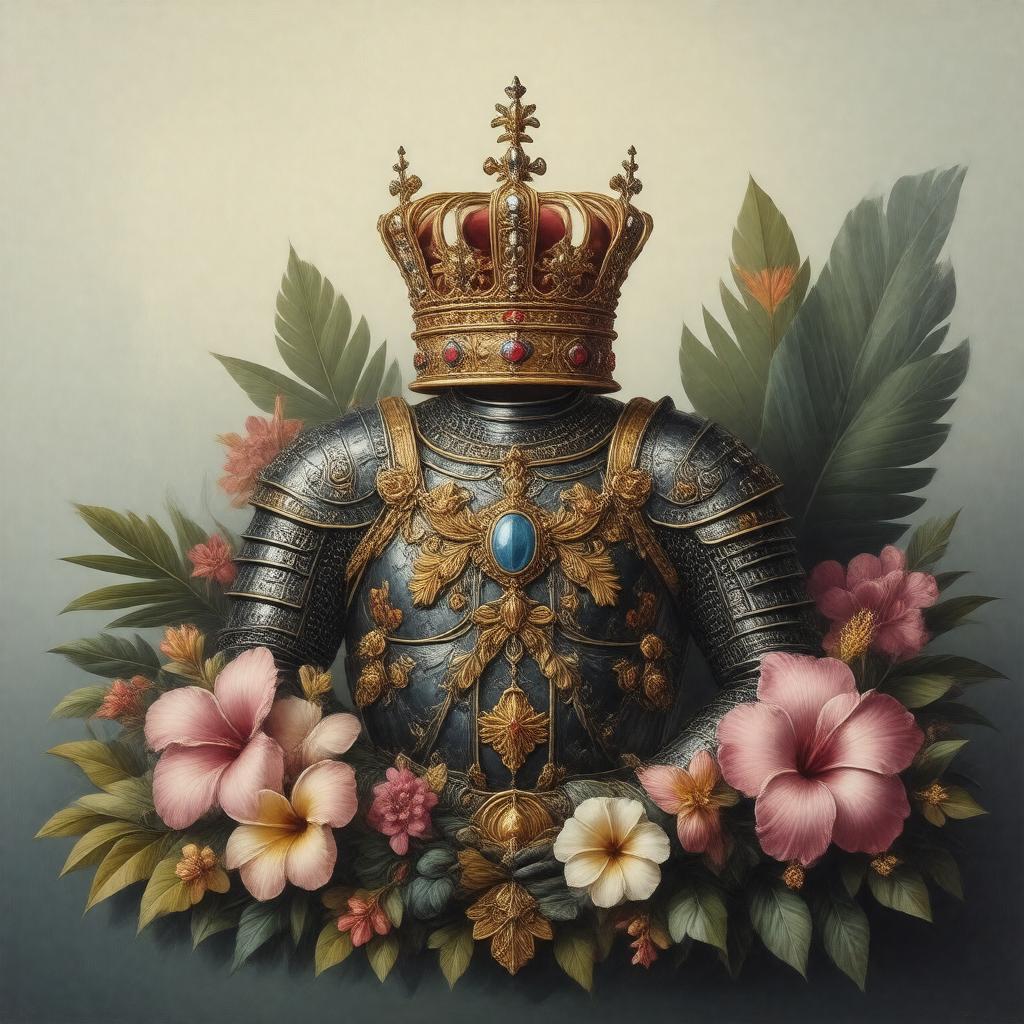 Click to view larger image AI-created image of Knight of the Order of the Crown of Hawaii