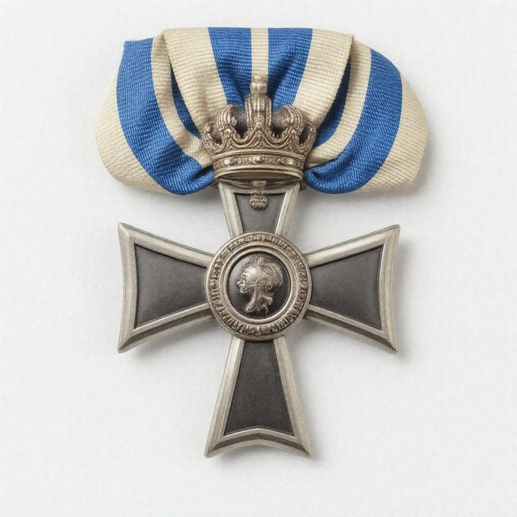 Click to view larger image AI-created image of Knight's Cross of the Order of Merit of the Bavarian Crown