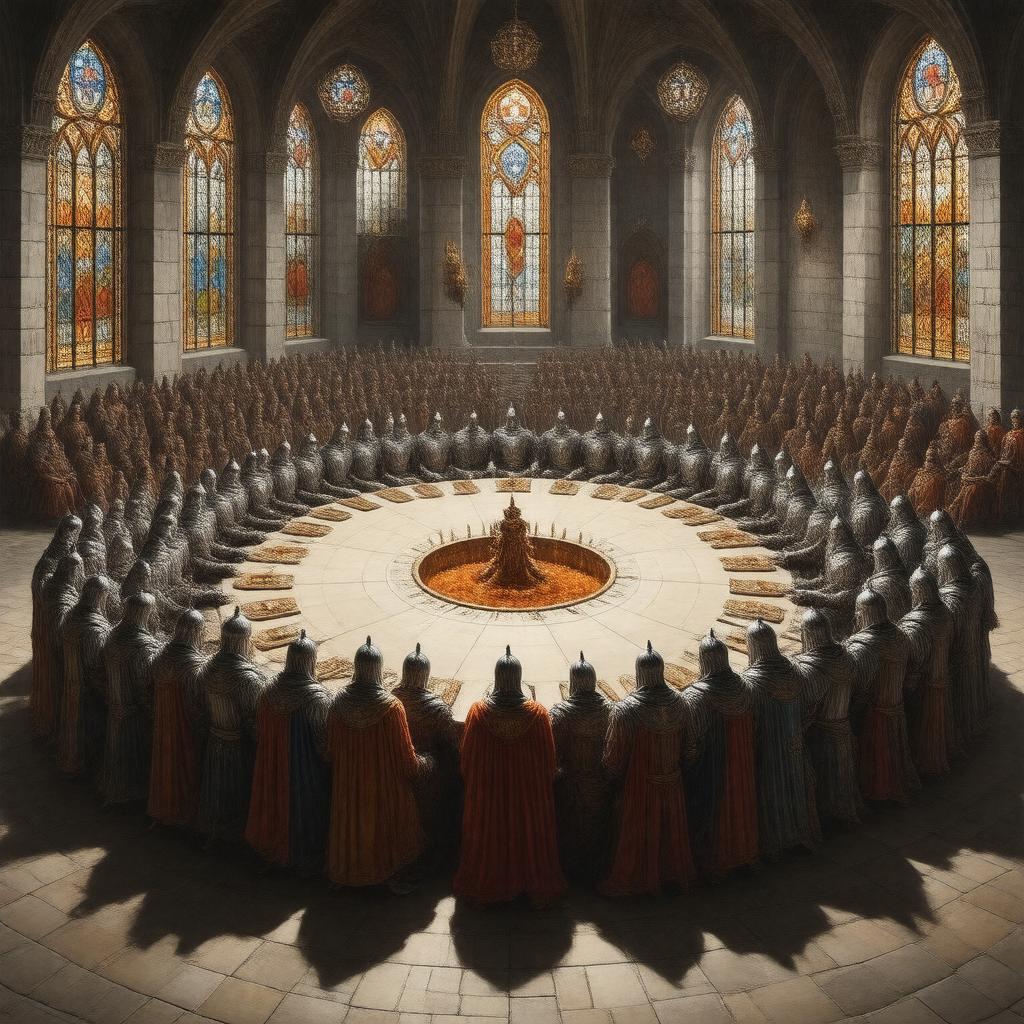 AI-created image of Knights of the Round Table