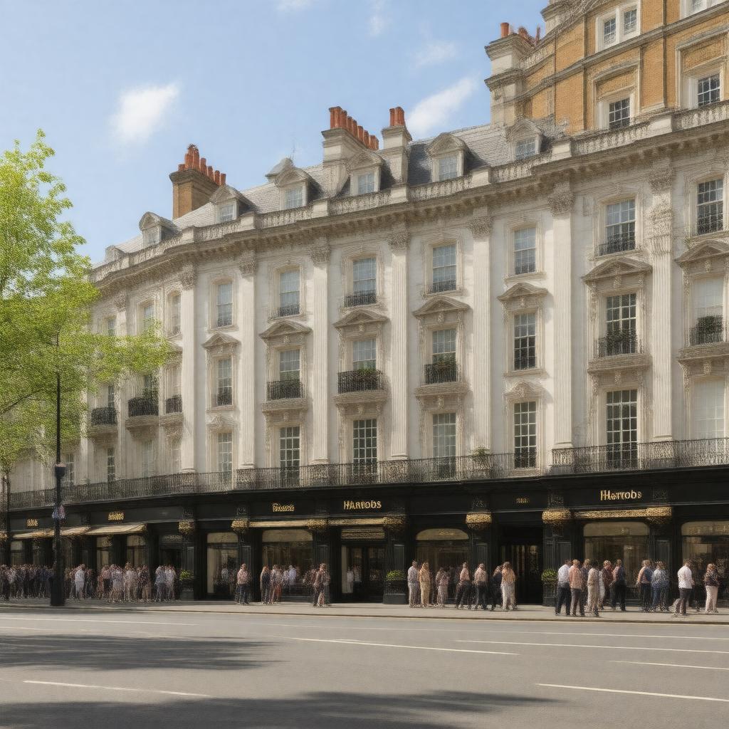 AI-created image of Knightsbridge, London, England